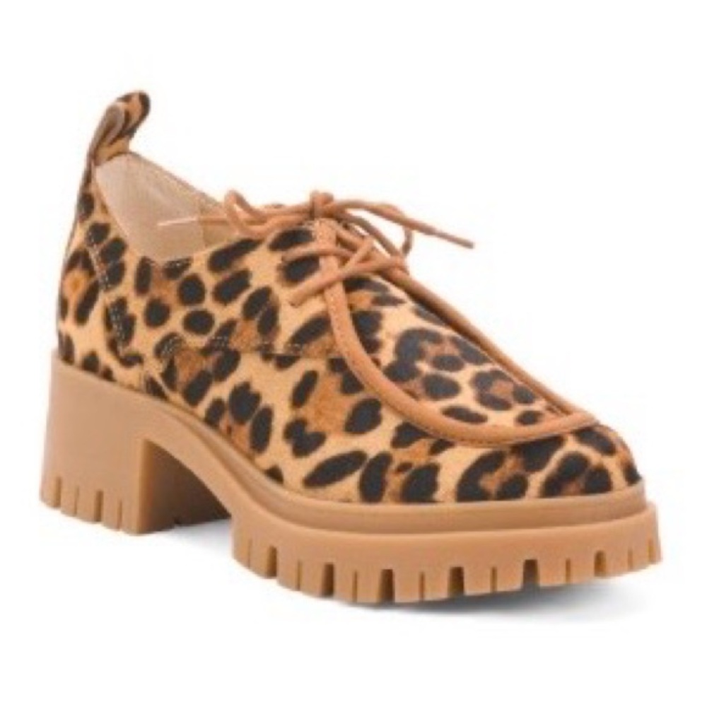 Dolce Vita Milza Leopard Platform Loafers | NIB | Women’s 8.5 | Chunky Lug Sole